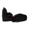Viguera Lino 2073 Women’s Platform Espadrilles in Natural & Black