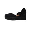 Viguera Lino 2073 Damen Plateau-Espadrilles aus Leinen in Natur & Schwarz