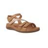 Sandali Comfort in Pelle con Triplo Velcro da Donna Clarks Cecily Mix – Blu / Beige