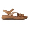Clarks Cecily Mix Women's Multi-Strap Leather Comfort Sandals – Blue / Beige