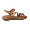 Sandali Comfort in Pelle con Triplo Velcro da Donna Clarks Cecily Mix – Blu / Beige