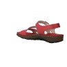 Walk & Fly Montana 3861 Sandales bio femme cuir à talon compensé