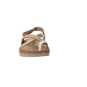 Walk & Fly 8580-51000 Women's Bio Cross-Strap Leather Sandals – Light Beige/Silver
