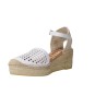 Viguera 2226 Women's Handmade Yute Flex Platform Espadrilles – White / Sahara