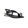 Sandali Bassi in Pelle a Fasce Incrociate da Donna Gioseppo Stony 79072 – Nero