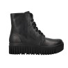 ART 1517 Brighton Botines Militares Plataforma Piel Mujer Negro