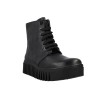 ART 1517 Brighton Bottines Plateforme Cuir Femme Noires Lacets