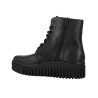 ART 1517 Brighton Botines Militares Plataforma Piel Mujer Negro