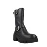 ART 1397 York Botas Hebillas Tacón Piel Mujer Negro