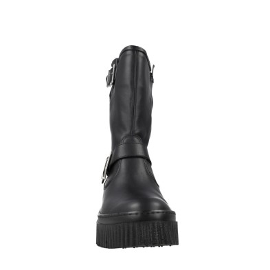 ART 1397 York Botas Hebillas Tacón Piel Mujer Negro