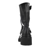 ART 1397 York Botas Hebillas Tacón Piel Mujer Negro