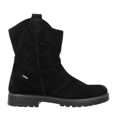 Primigi 23725 Gore-Tex Bottines Western Cuir Fille Imperméable Noir