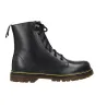 Vesga 1013 Anfibi Stivaletti Donna in Pelle Nera con Lacci e Zip