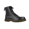 Vesga 1013 Anfibi Stivaletti Donna in Pelle Nera con Lacci e Zip
