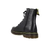 Vesga 1013 Anfibi Stivaletti Donna in Pelle Nera con Lacci e Zip