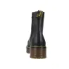 Vesga 1013 Black Leather Double Platform Lace-Up Boots Women's