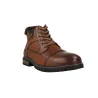 Carmela 164197 Bottines à Lacets Cuir Zip Latéral Homme Camel