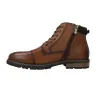 Carmela 164197 Stivaletti Stringati in Pelle Zip Uomo Cammello