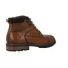Carmela 164197 Herren Leder Schnürstiefeletten mit Reißverschluss Camel