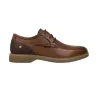 Carmela 164196 Men's Leather Derby Lace-Up Shoes in Tan Camel