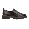 Carmela 164359 Mocasines Piel Grabado Coco Flecos Mujer Marrón