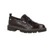 Carmela 164359 Women's Croc-Effect Leather Fringed Loafers Brown
