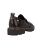 Carmela 164359 Women's Croc-Effect Leather Fringed Loafers Brown