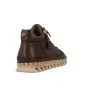 Carmela 164392 Women's Brown Leather High-Top Sneaker Boots Zip