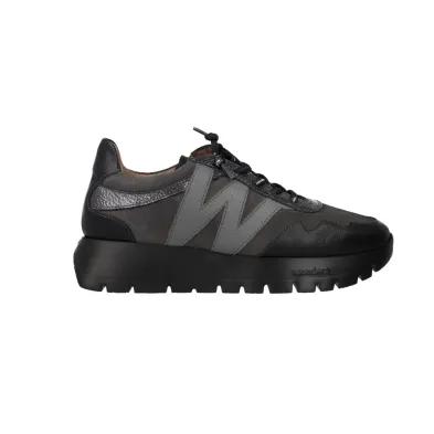Wonders A-24110 Zapatillas Deportivas de Plataforma en Piel Mujer