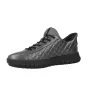 Geox D667SB Sneaker Baja Acolchada con Cordones para Mujer Grafito