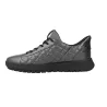 Geox D667SB Quilted Low-Top Lace-Up Trainers for Women Graphite