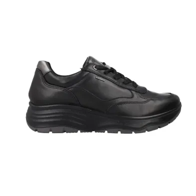IGI&CO 21549 Zapatillas Deportivas Gore-Tex Impermeables Piel Mujer Negro