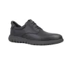 GEOX U664JA Flextride Men's Black Leather Derby Dress Shoes Office