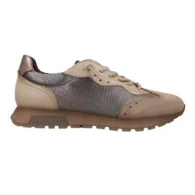 Hispanitas HI264955 Oregon Baskets Femme Cuir Taupe