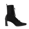 Hispanitas HI265085 Bangkok Zip Suede Heeled Ankle Boots Women Black
