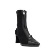 Hispanitas HI265085 Bangkok Bottines Talon Zip Cuir Femme Noir