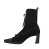 Hispanitas HI265085 Bangkok Bottines Talon Zip Cuir Femme Noir