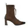 Hispanitas HI265085 Bangkok Zip Suede Heeled Ankle Boots Women Black