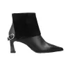 Hispanitas HI265070 Paris Bottine Cuir et Daim pour Femme Noir