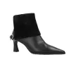Hispanitas HI265070 Paris Bottine Cuir et Daim pour Femme Noir