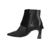 Hispanitas HI265070 Paris Leather Suede Ankle Boot Women Black