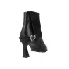 Hispanitas HI265070 Paris Bottine Cuir et Daim pour Femme Noir