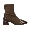 Hispanitas Varsovia Tronchetto Camoscio Vernice Tacco Donna Bordeaux
