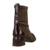 Hispanitas Varsovia Stiefelette aus Wildleder und Lack Damen Bordeaux