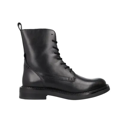 Geox D46WYG Serilda Lace-Up Combat Ankle Boots Women's Black