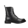 Geox D46WYG Serilda Botines Militares con Cordones Mujer Negro