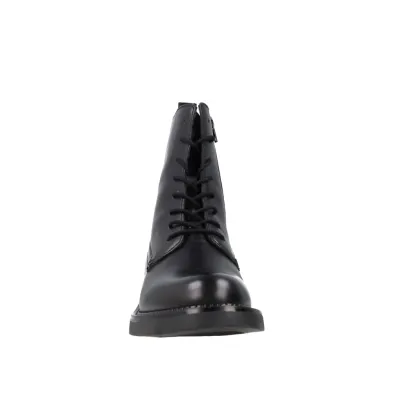 Geox D46WYG Serilda Schnürstiefeletten Damen Schwarz Leder