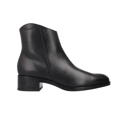 Wonders D-1801 Bonjour Chelsea Boots Damen Schwarz Leder