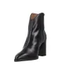 Wonders M-5444 Botín Tacón Ancho Piel Efecto Coco Mujer Negro