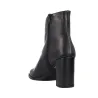 Wonders M-5444 Botín Tacón Ancho Piel Efecto Coco Mujer Negro